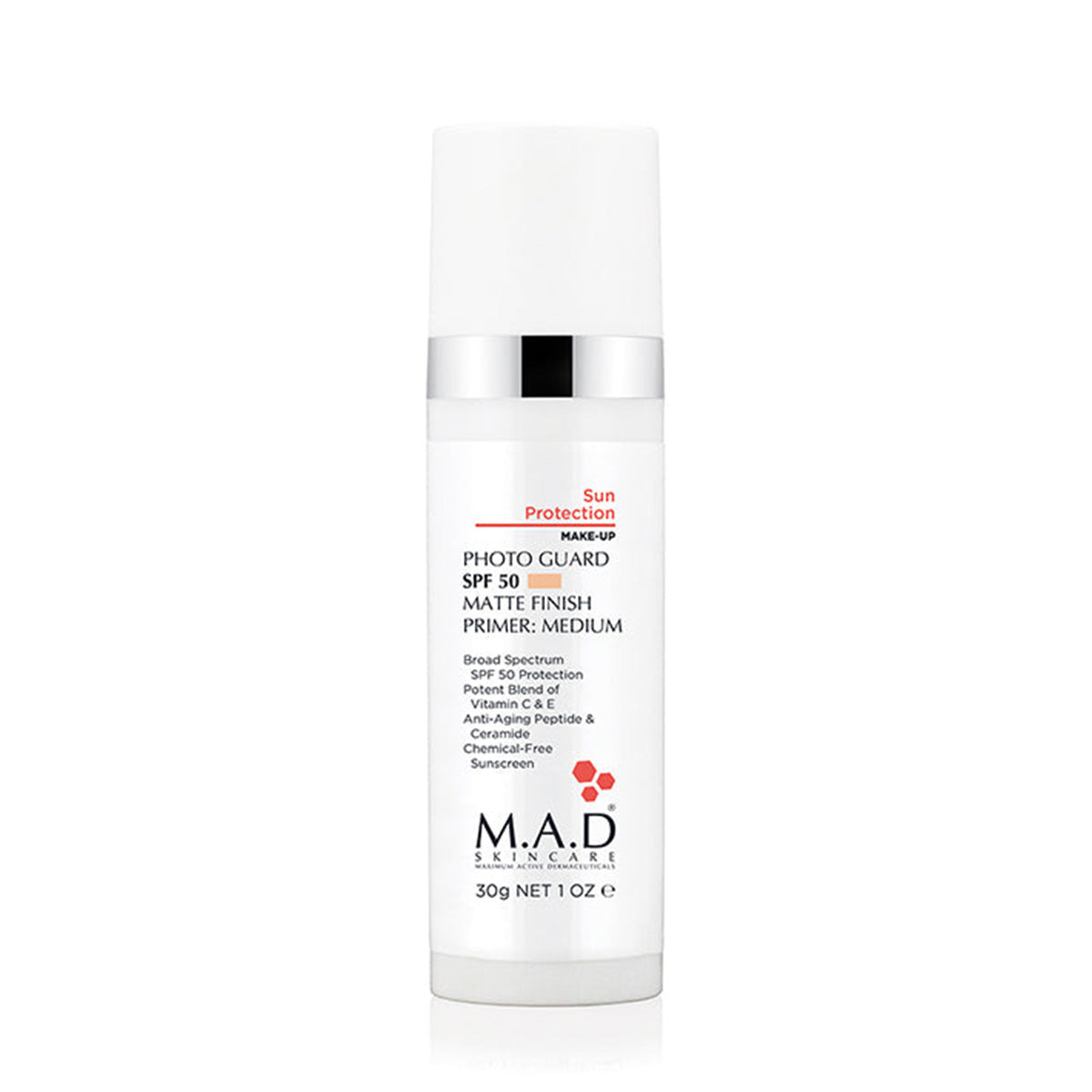 PHOTO GUARD SPF 50 MATTE FINISH PRIMER: MEDIUM